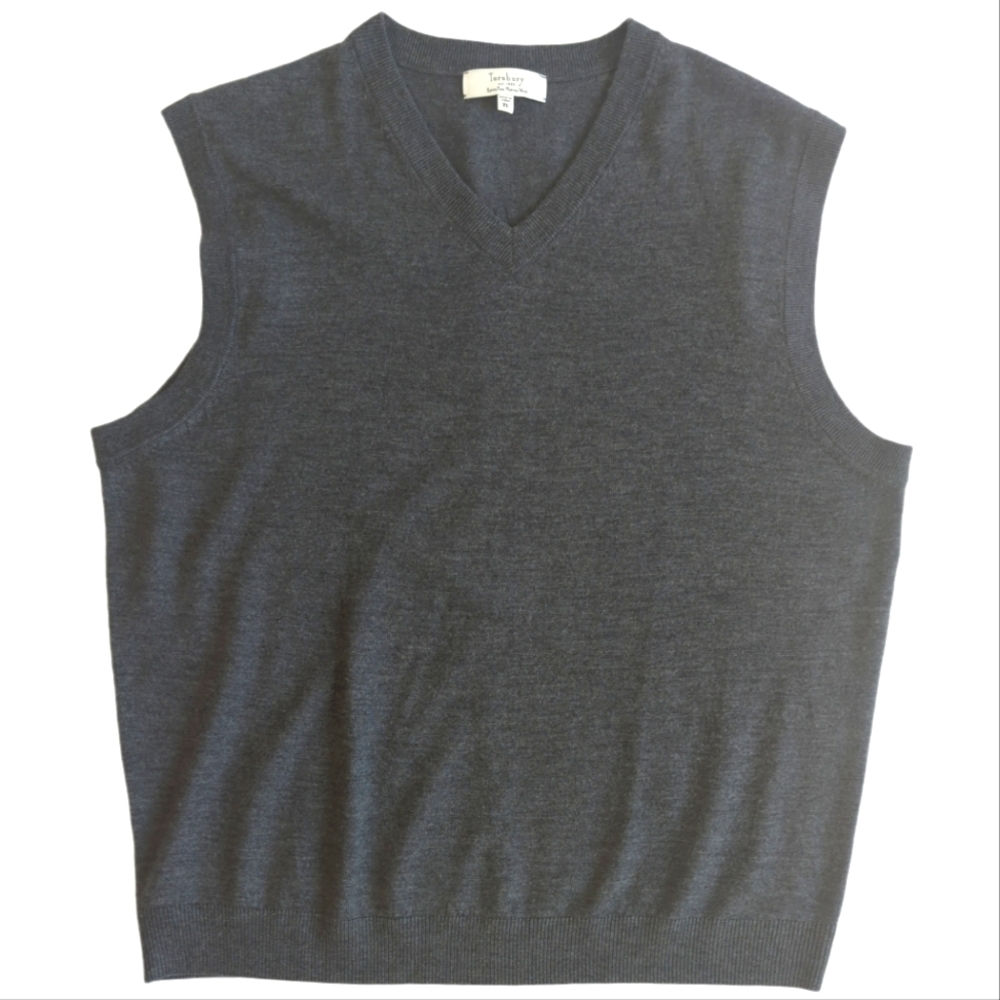 Turnbury sweater vest, pullover extra fine merino wool, size XL